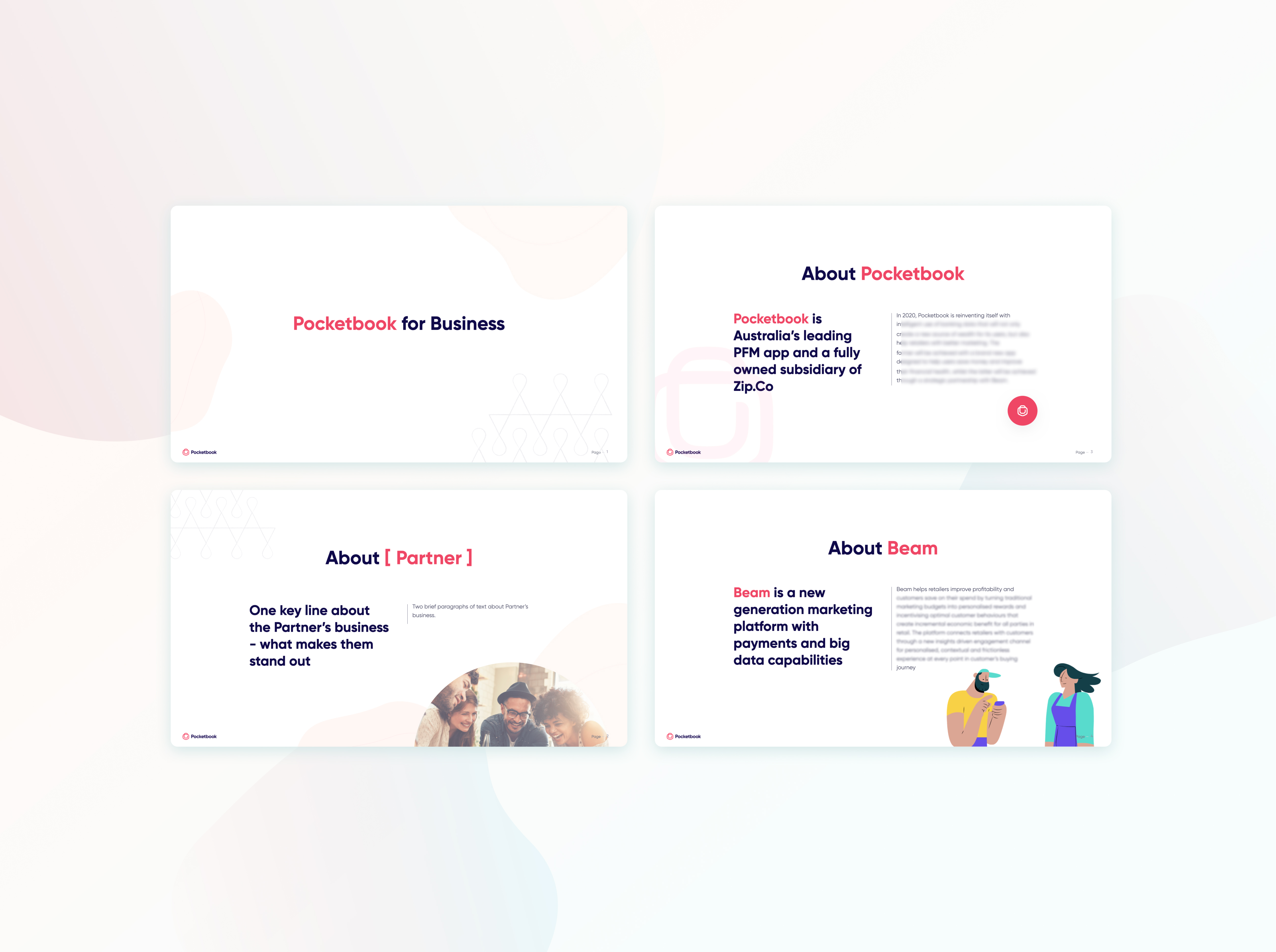 Pocketbook business proposal slide 1