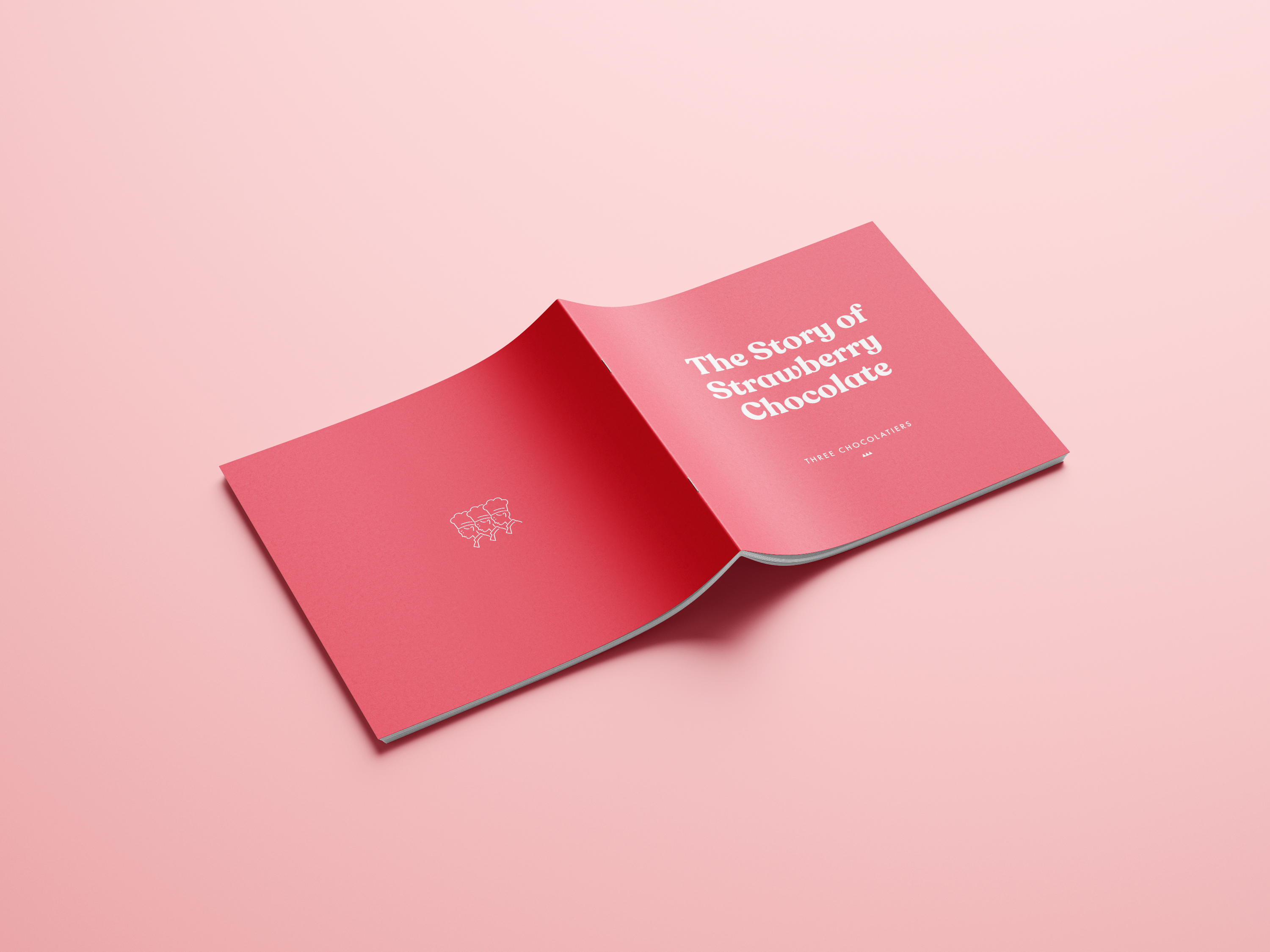 Three Chocolatiers booklet design spread 1