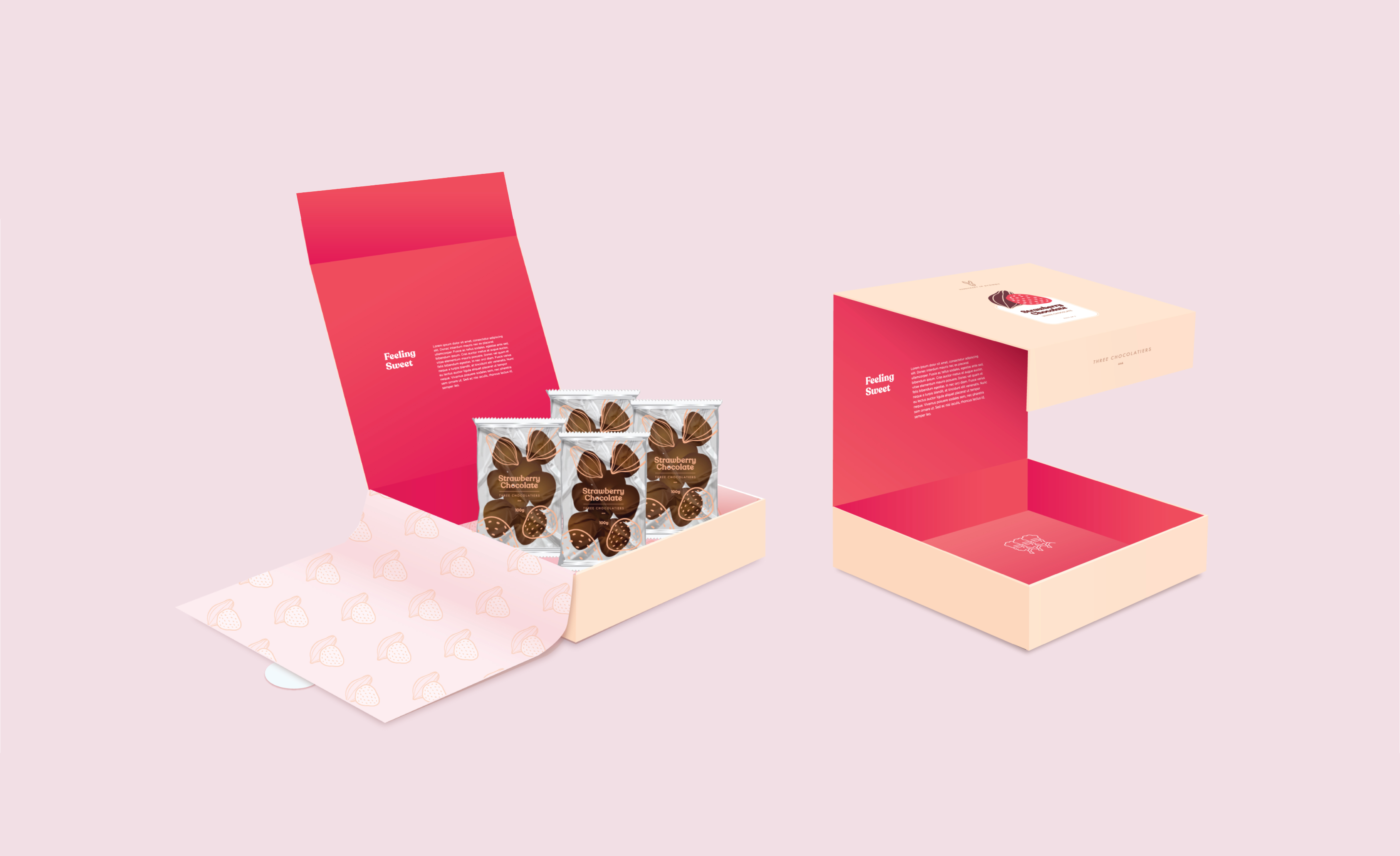 Three Chocolatiers packaging detail