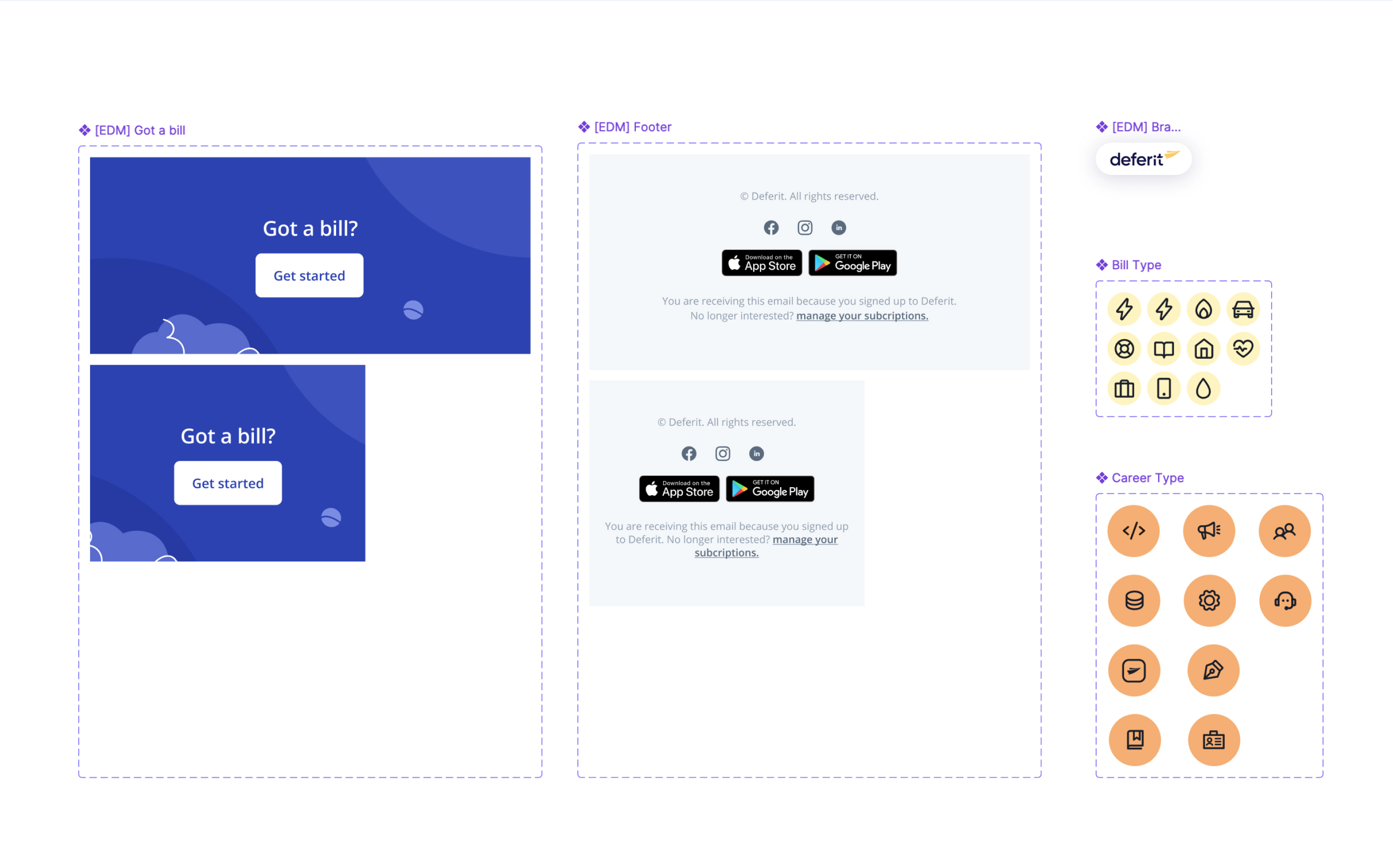 Deferit modular component library