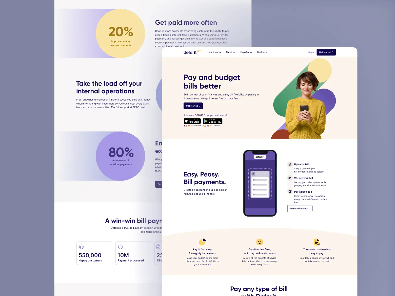 Redesign Website to Campaign for Deferit