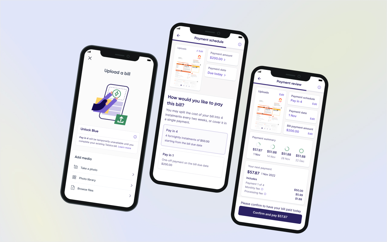Enhancing bill uploads & payment journey