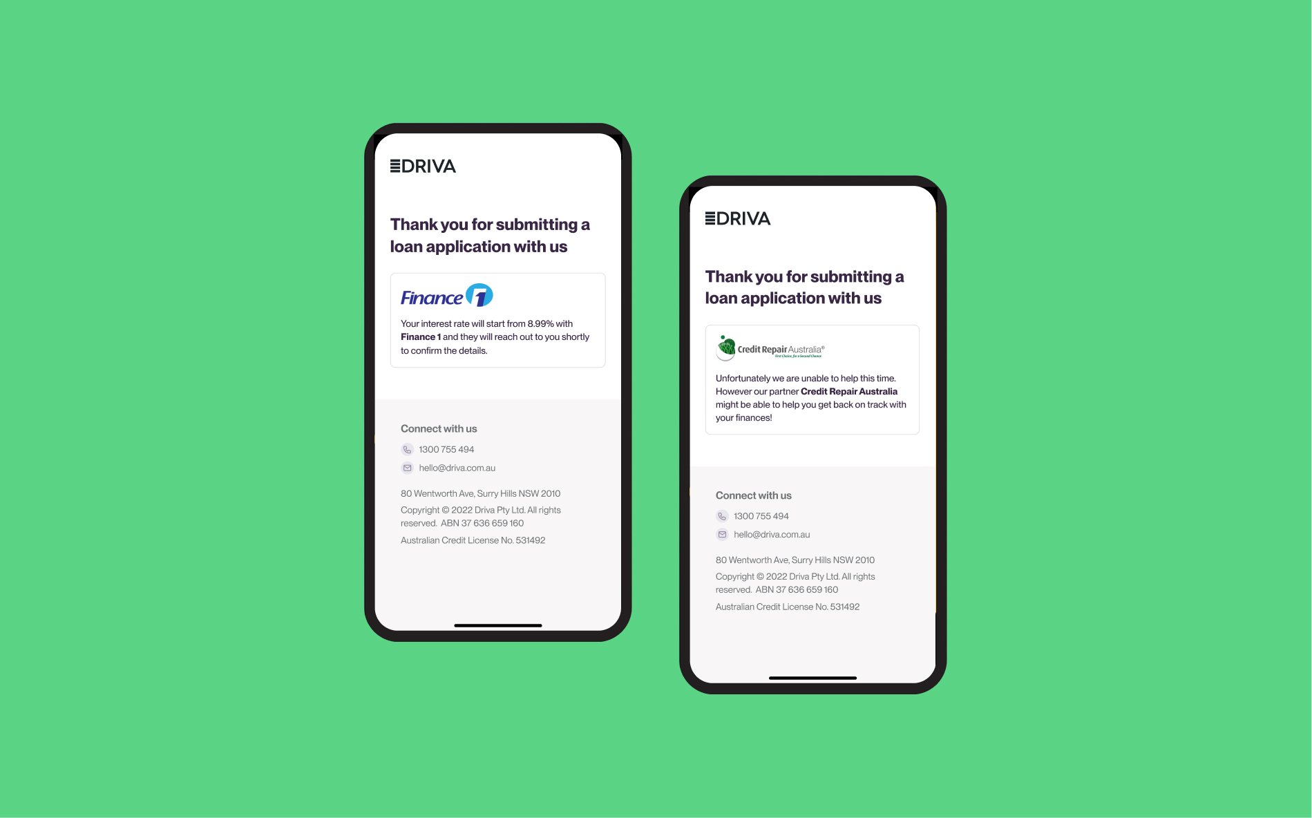 Driva lead referrals EDM template