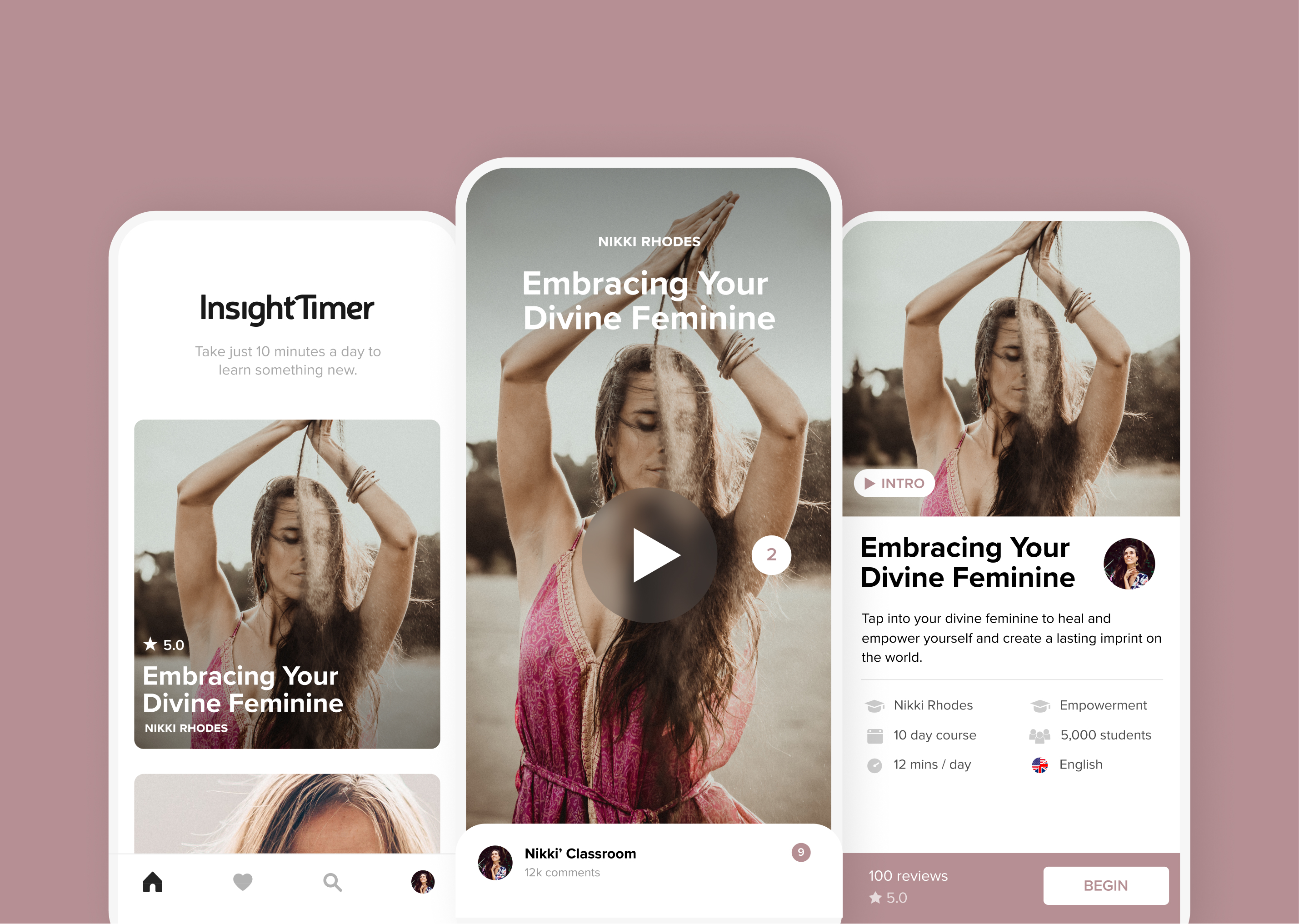 Insight Timer promo social ad design 1