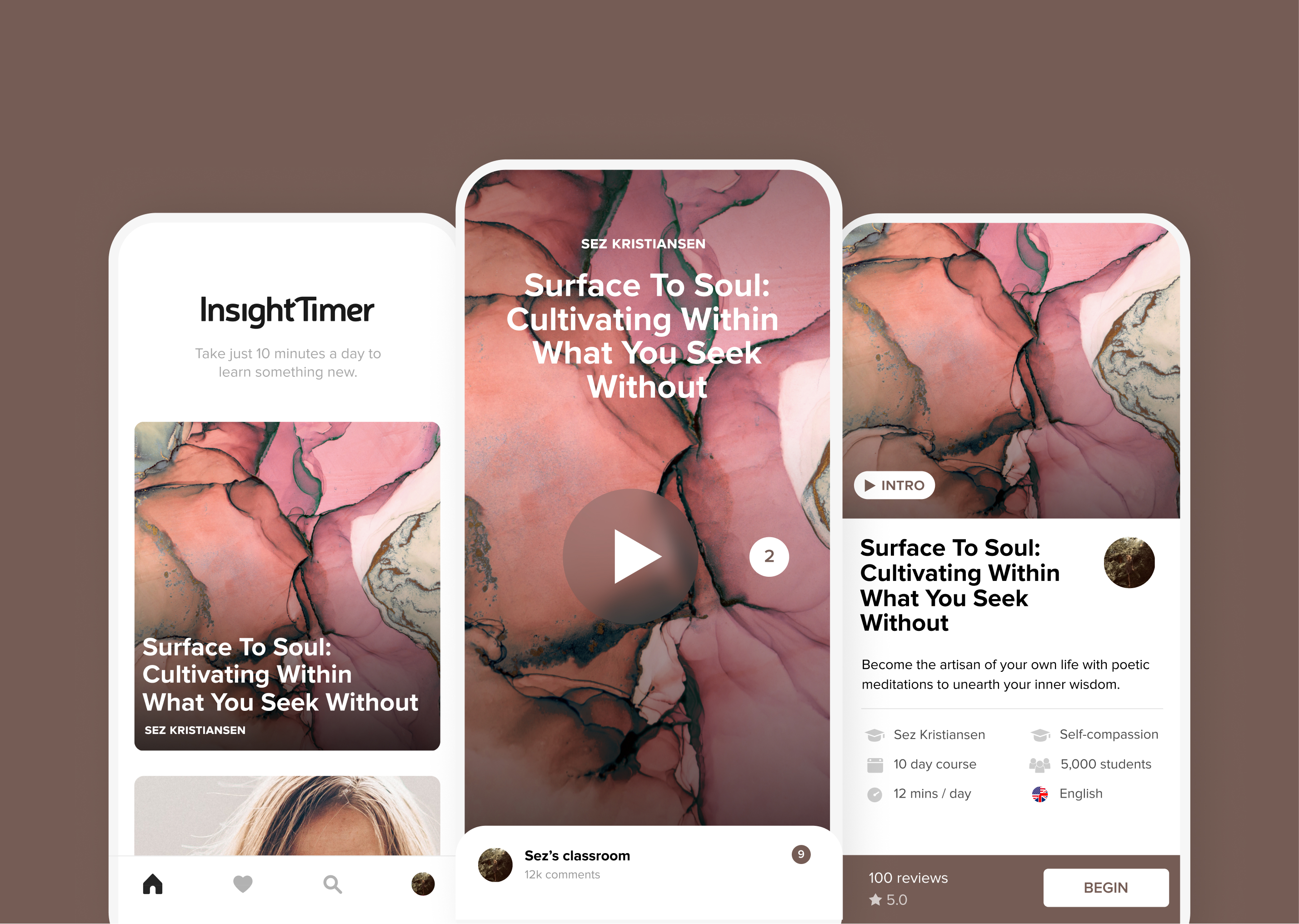 Insight Timer promo social ad design 2