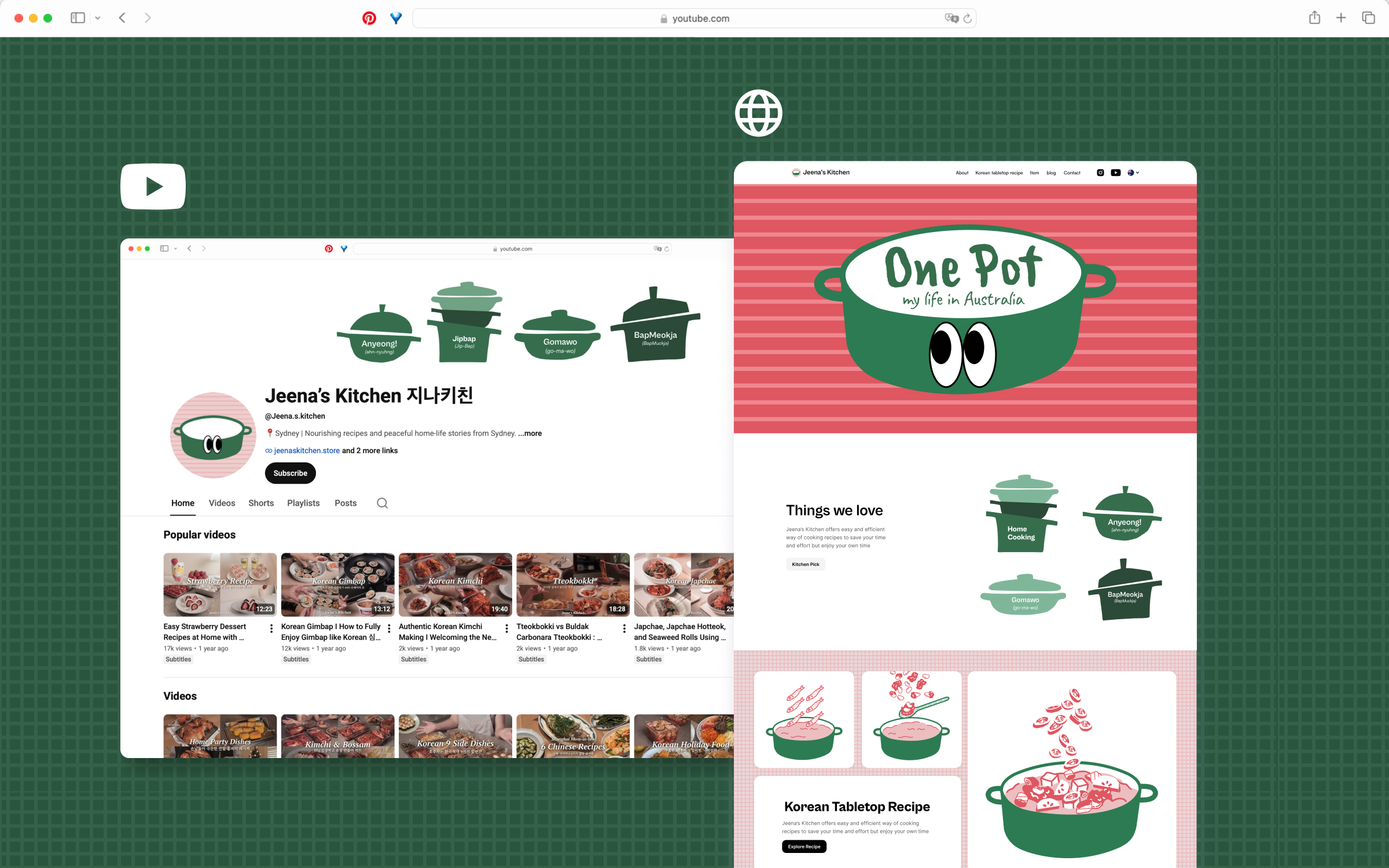 Jeena's Kitchen brand direction overview