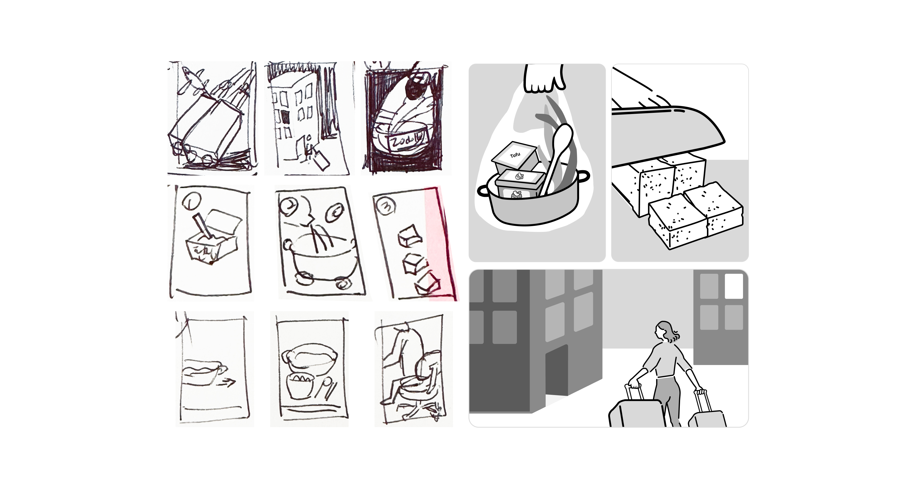 Jeena's Kitchen motion design detail